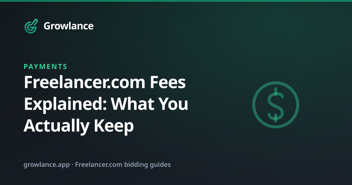 Freelancer.com Fees Explained: What You Actually Keep