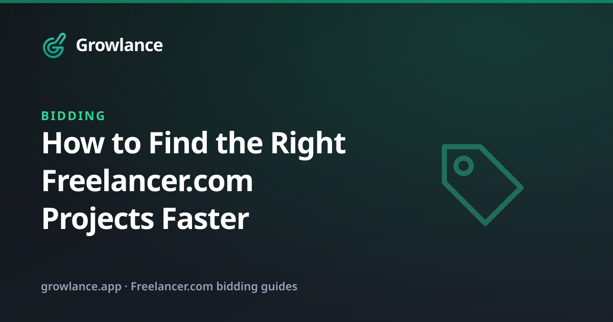 How to Find the Right Freelancer.com Projects Faster